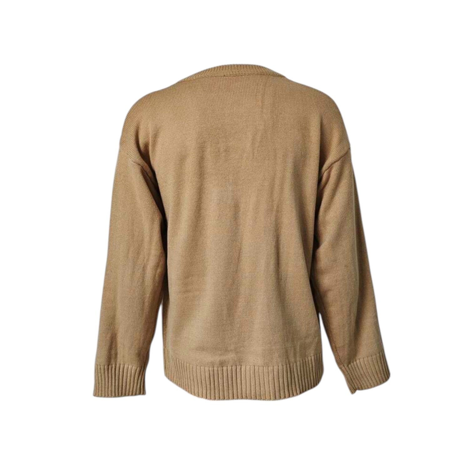 Archer & Vaughn™ Oversized Knit Cardigan – Men's Minimalist V-Neck Sweater Coat