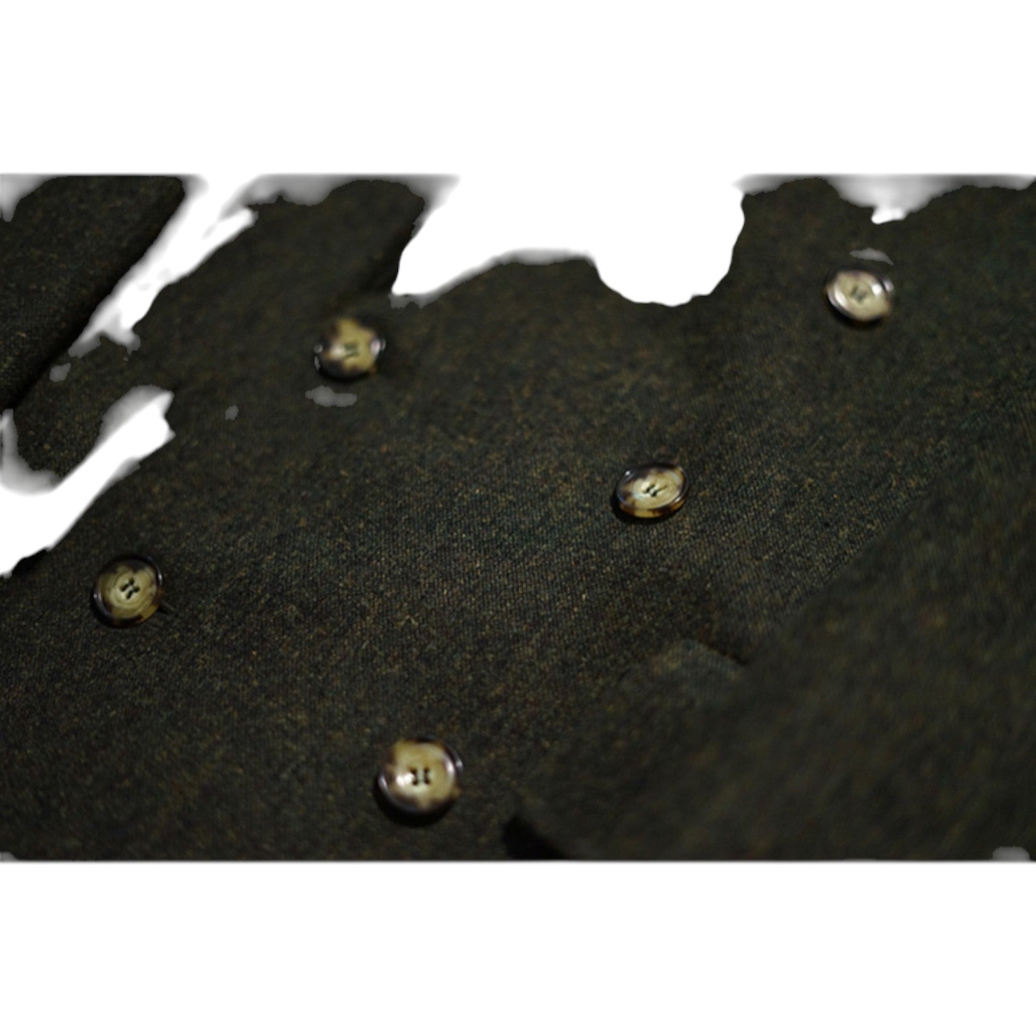 Archer & Vaughn™ Long Wool Overcoat – Double-Breasted Military Polo Coat for Men