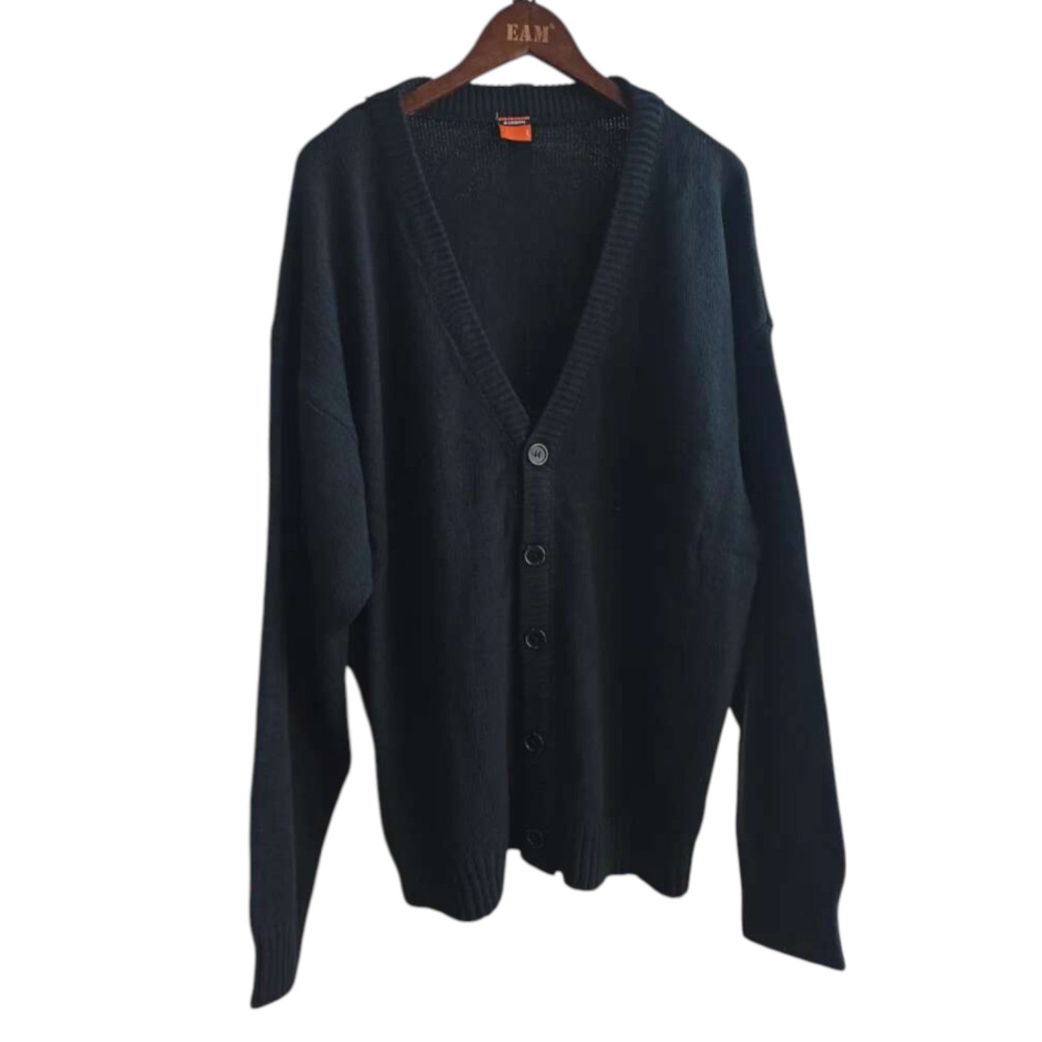 Archer & Vaughn™ Oversized Knit Cardigan – Men's Minimalist V-Neck Sweater Coat