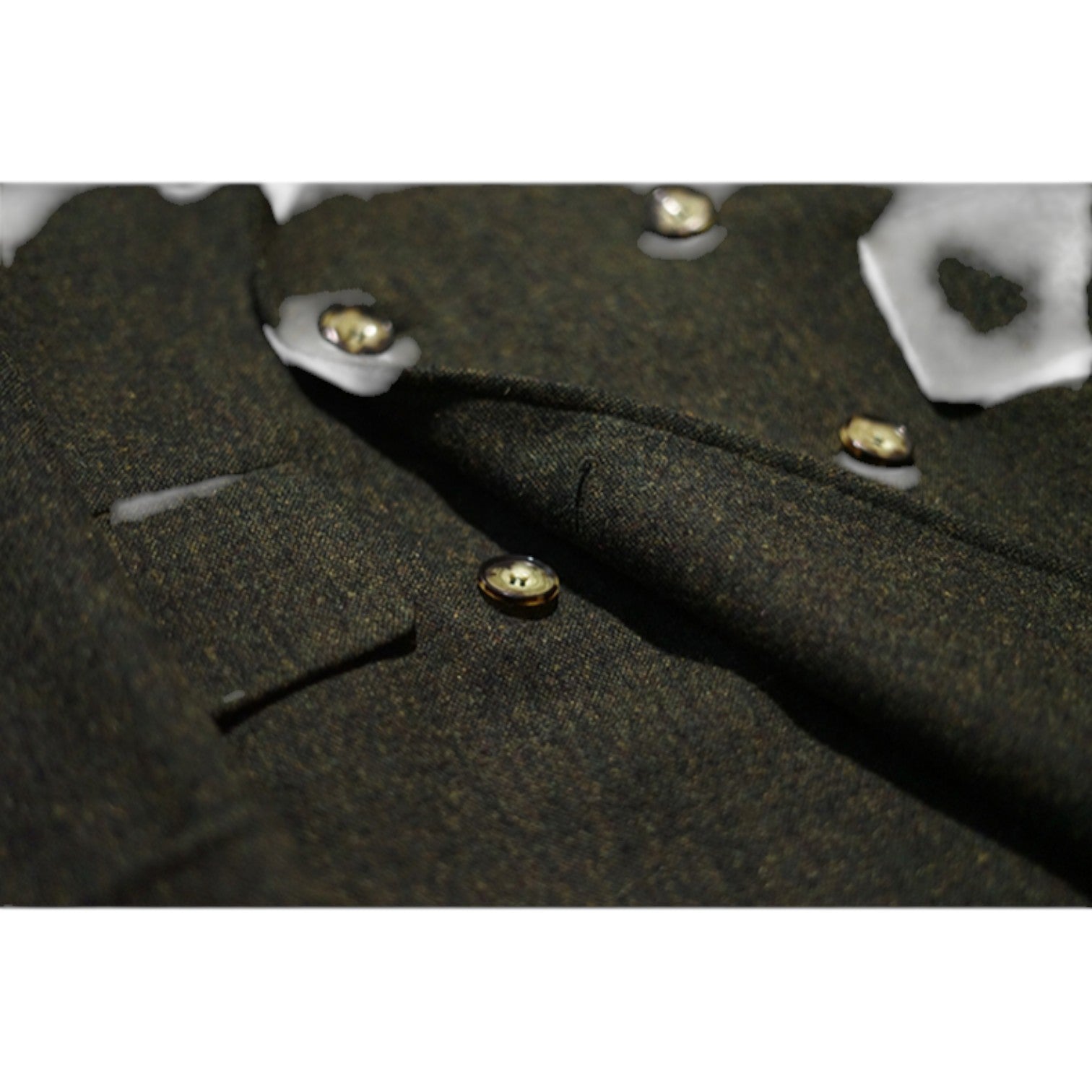 Archer & Vaughn™ Long Wool Overcoat – Double-Breasted Military Polo Coat for Men