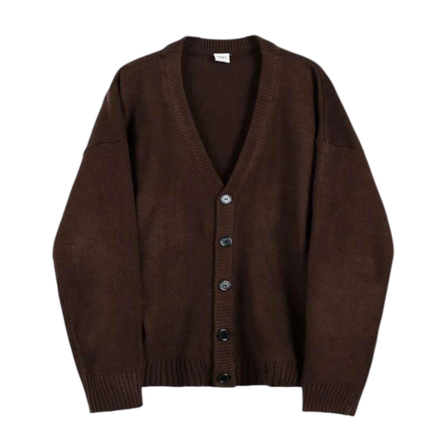 Archer & Vaughn™ Oversized Knit Cardigan – Men's Minimalist V-Neck Sweater Coat