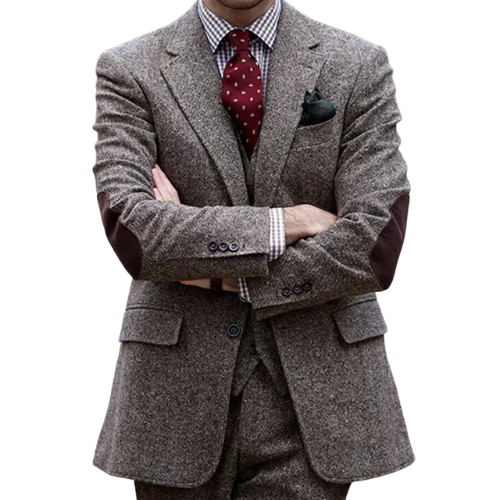 The Scholar’s Heritage Blazer – Elbow Patch Wool Edition