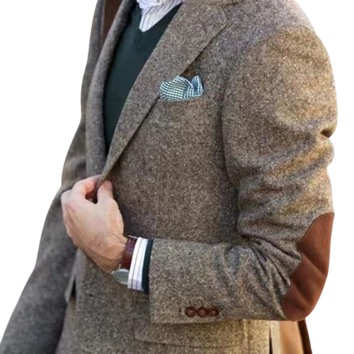 The Scholar’s Heritage Blazer – Elbow Patch Wool Edition
