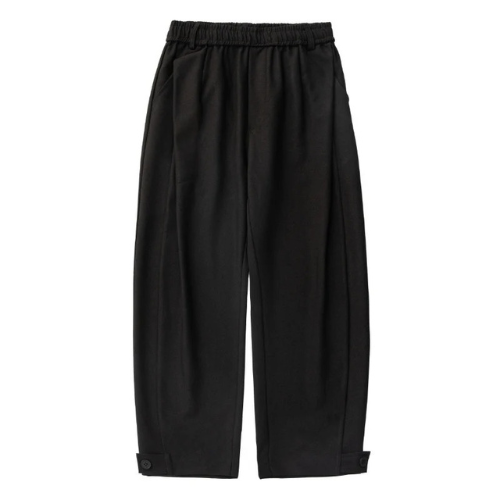 Relaxed Pleated Wide-Leg Trousers