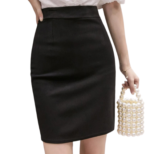 Essential High-Waisted Pencil Skirt