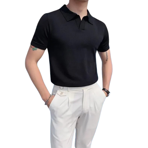 Muted Rose Knit Polo