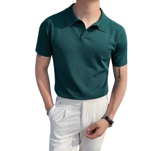 Muted Rose Knit Polo