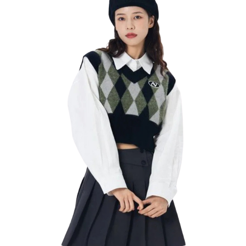 Embroidered Elegant Knit Vest