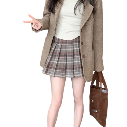 Heritage Plaid Pleated Skirt