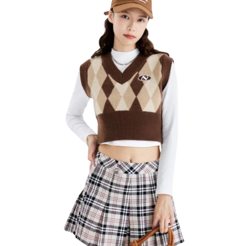 Embroidered Elegant Knit Vest