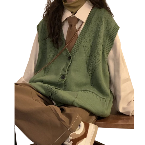 Preppy Knit Sweater Vest