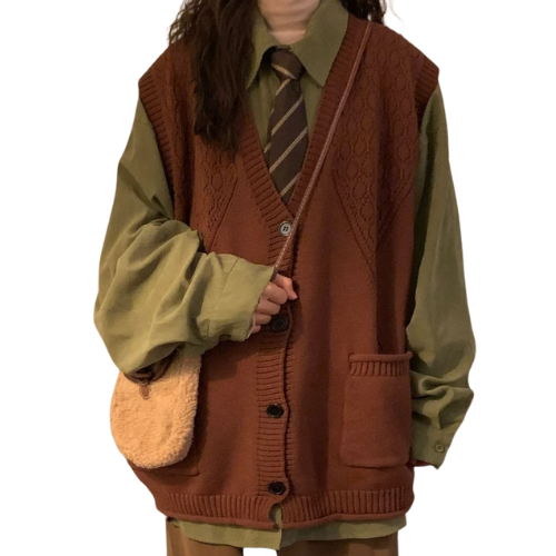 Preppy Knit Sweater Vest