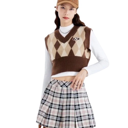 Embroidered Elegant Knit Vest